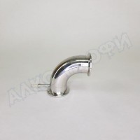 Угол (отвод) 90 градусов 1,5" с ниппелем